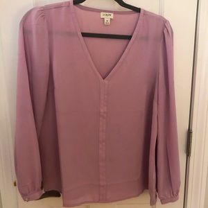 Jcrew lavender purple blouse